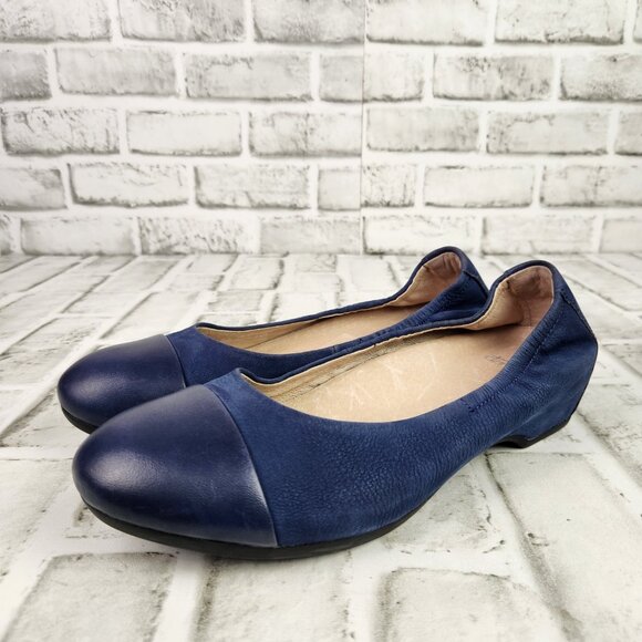 Dansko Lisanne Flat Women's Sz 9 EU 39 Blue Slip On Flats Ballerina Comfort Shoe - Picture 3 of 10